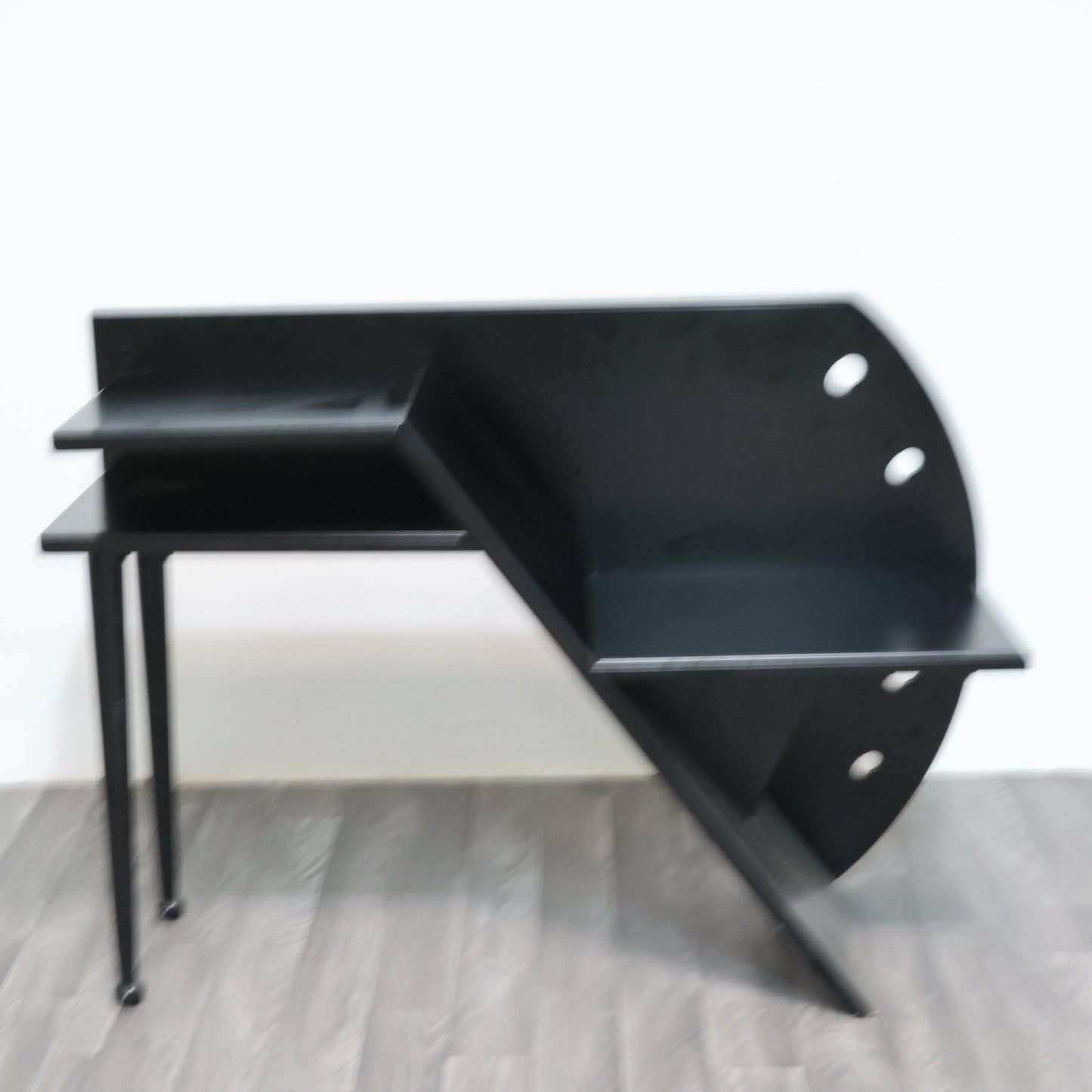 Paolo Pallucco Attr. Panchetta Con Tavolino E Portariviste Postmoderno Anni 80