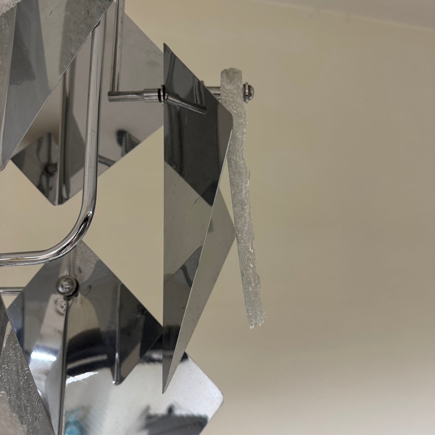 Lampadario Angelo Brotto Esperia Style Chandelier 6 Lights Design 1970’s