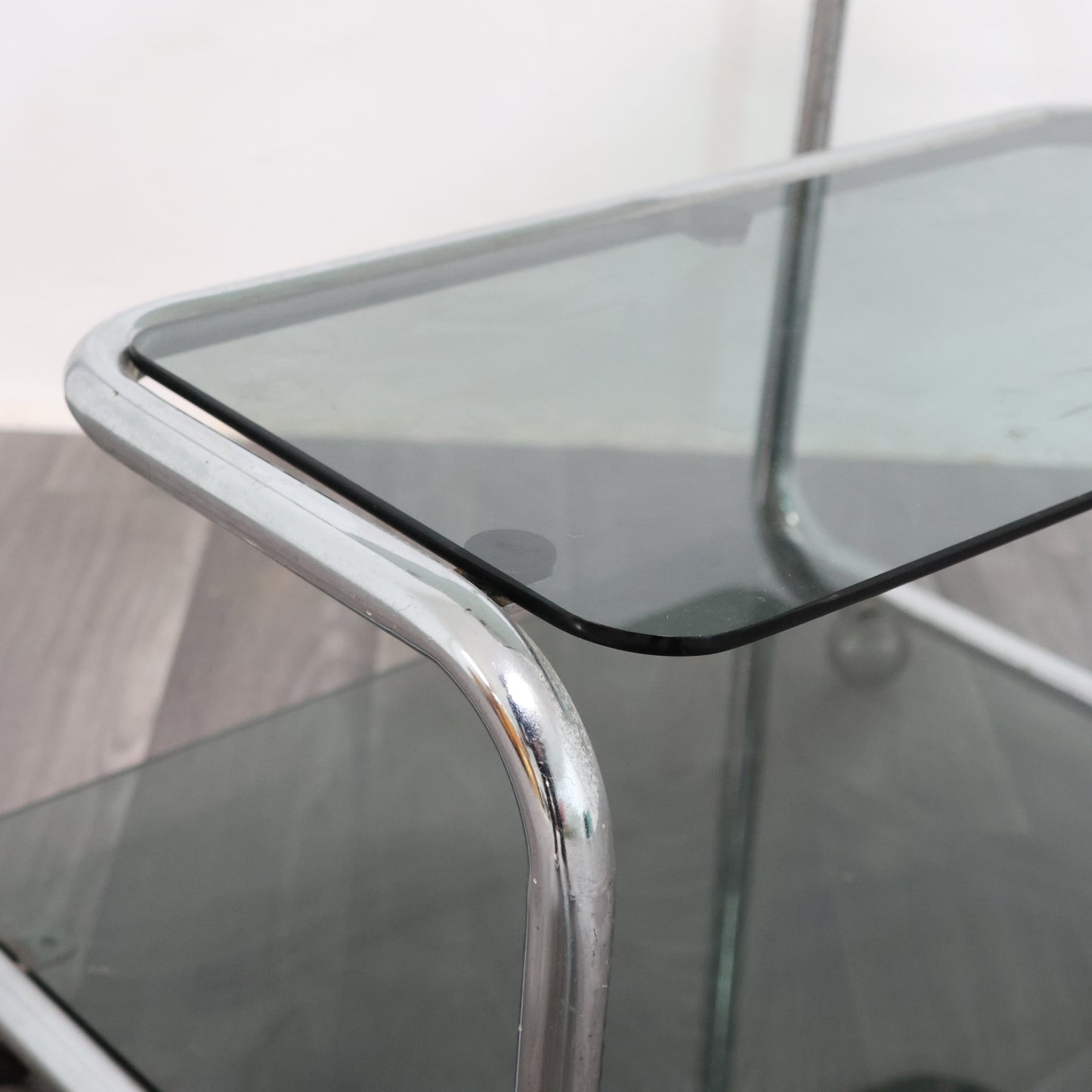 Carrello Portavivande Triplo Ripiano Anni 70 Acciaio Design Modernariato