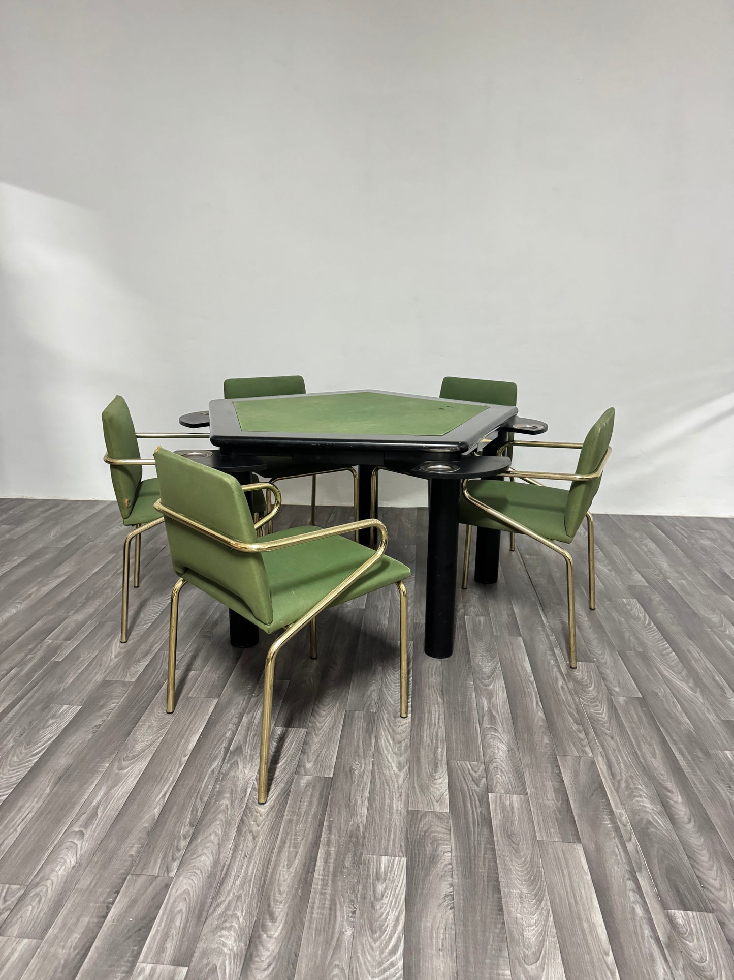 Set Tavolo Da Gioco Con 5 Sedie Modernariato Design Anni ‘70