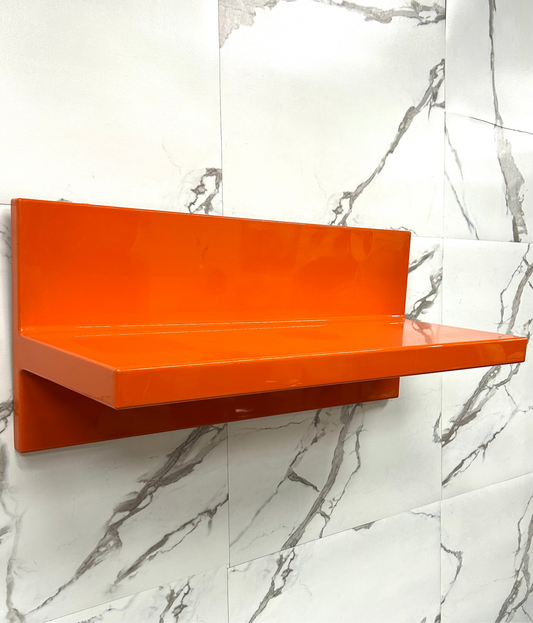 Mensola Kartell Marcello Siard Arancione Anni 70 Design Modernariato