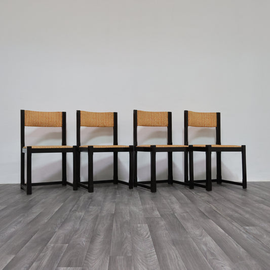 Set Da Pranzo 4 Sedie Design Anni ‘70 Vintage Modernariato