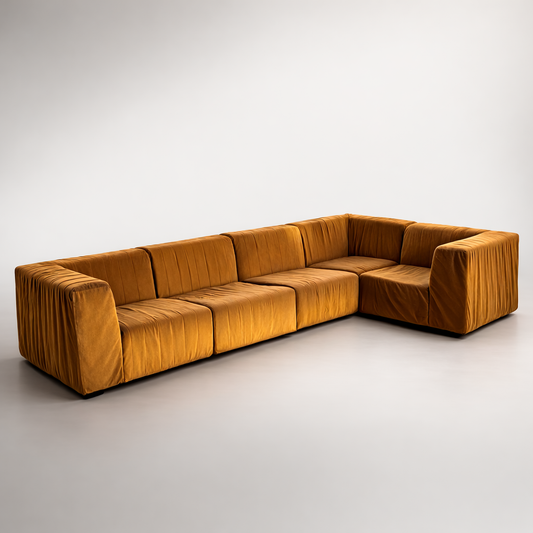 Divano Modulare Di Beppe Vida “Mister Luna” Per Le Coquelicot Bologna Anni ‘70