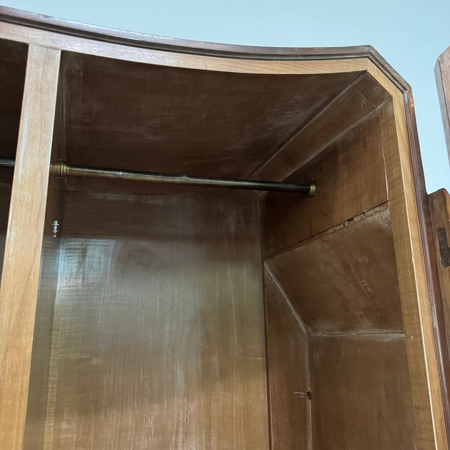 Armadio Cubista Art Decò In Radica Anni 40 Design Modernariato