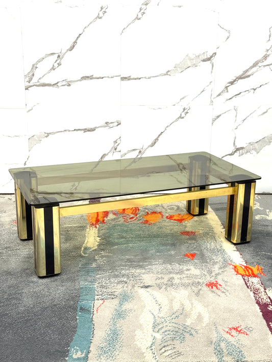 Tavolino da salotto Hollywood Regency design Modernariato 1970’s