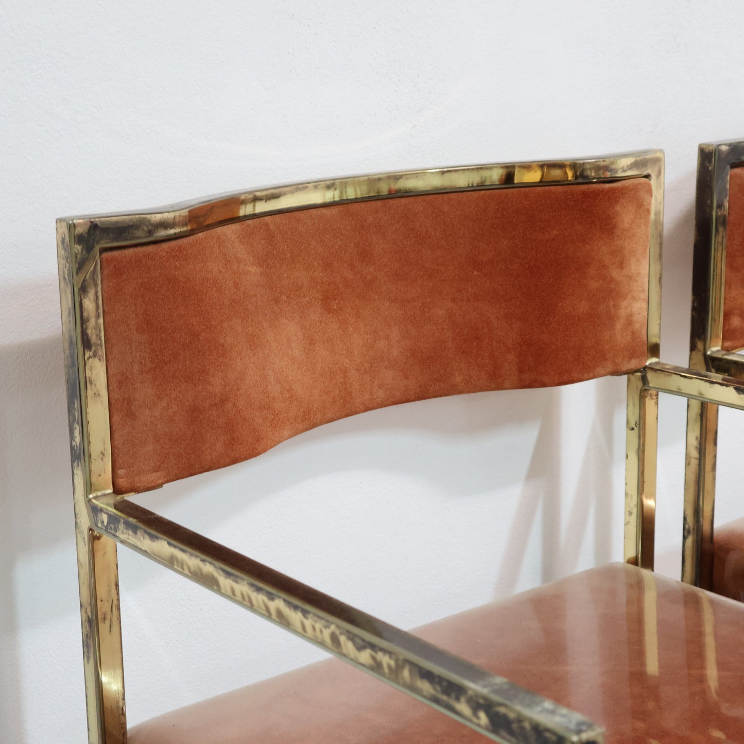 Set Di 4 Poltroncine Da Pranzo Hollywood Regency Anni 70 Modernariato