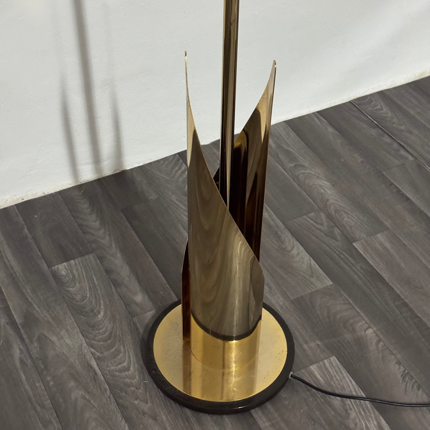 Lampada Da Pavimento Hollywood Regency Anni 70 Design Modernariato