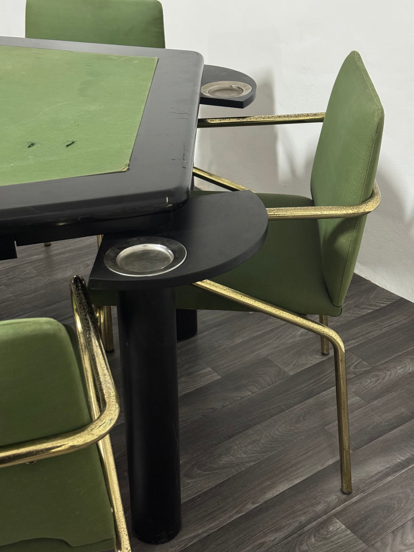 Set Tavolo Da Gioco Con 5 Sedie Modernariato Design Anni ‘70