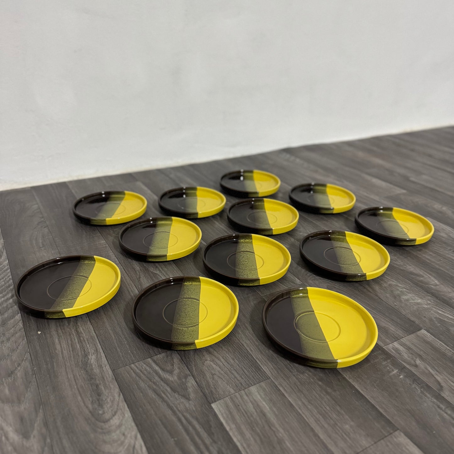 Set Da Pranzo  Vintage In Ceramica Prod. SIC Design Space Age 12 Pcs