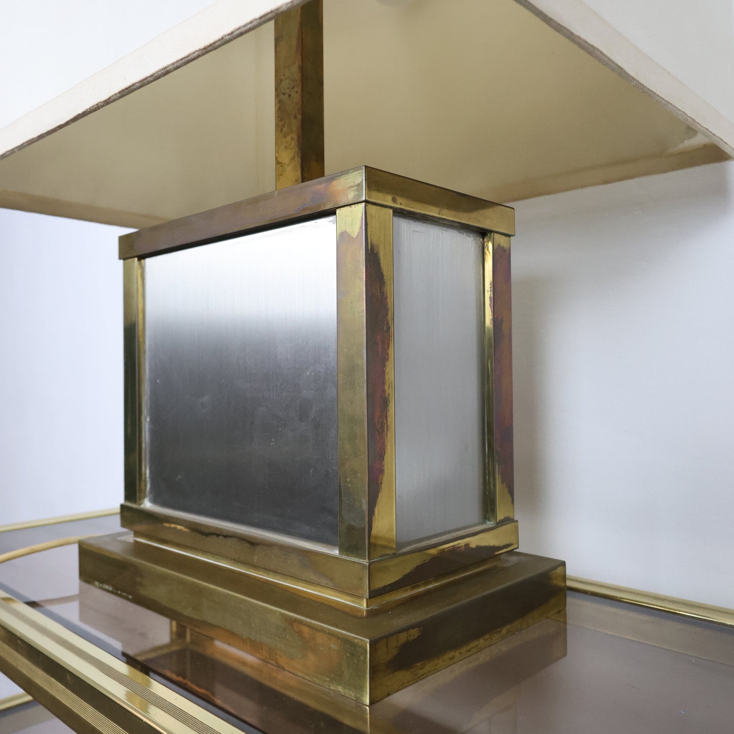 Liwan’s Roma Lampada Da Tavolo Hollywood Regency Ottone Design Italiano Anni ‘70