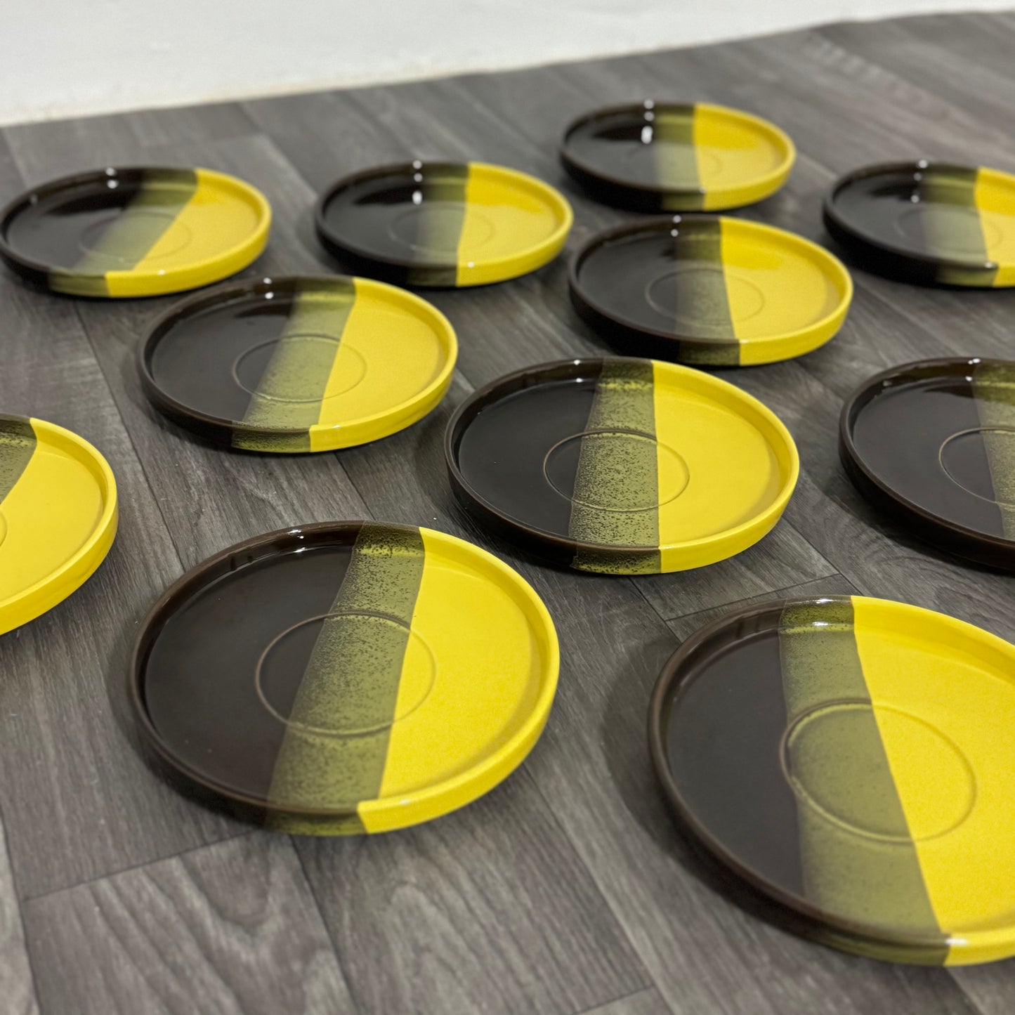 Set Da Pranzo  Vintage In Ceramica Prod. SIC Design Space Age 12 Pcs