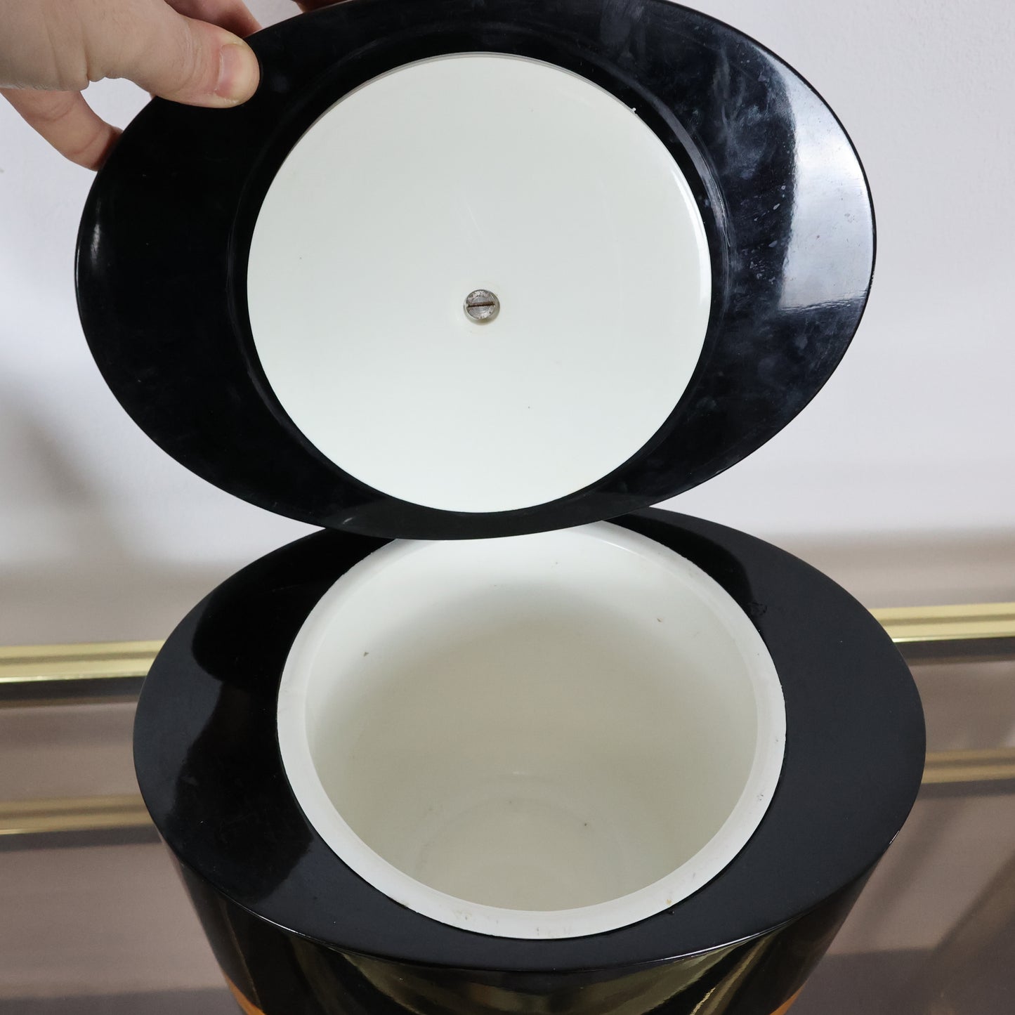 Tommaso Barbi Contenitore Porta Ghiaccio Ice Bucket Design Anni 70 Modernariato