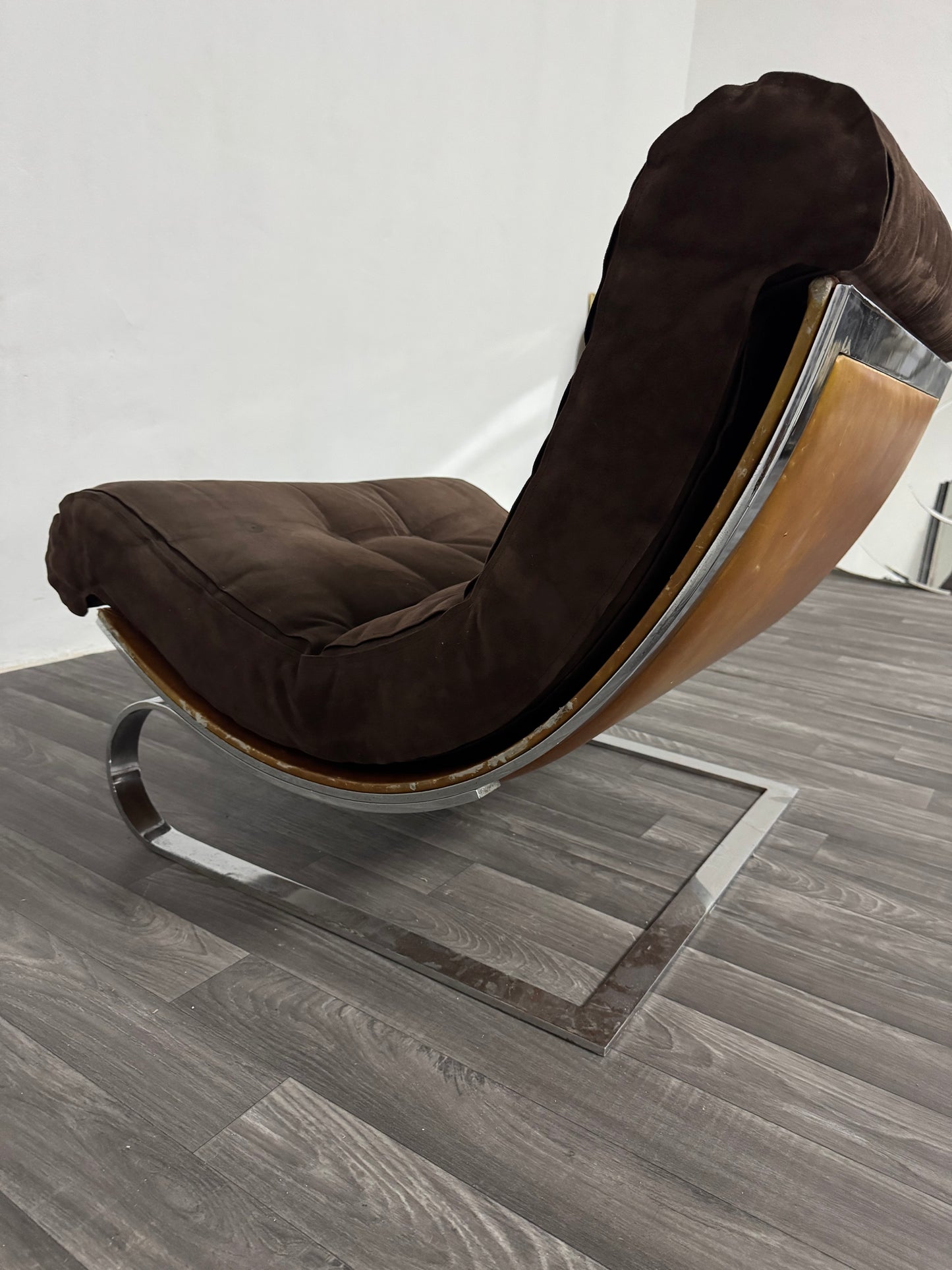 Renato Balestra Cinova 1973 Poltrona Design Acciaio Cromato Modernariato