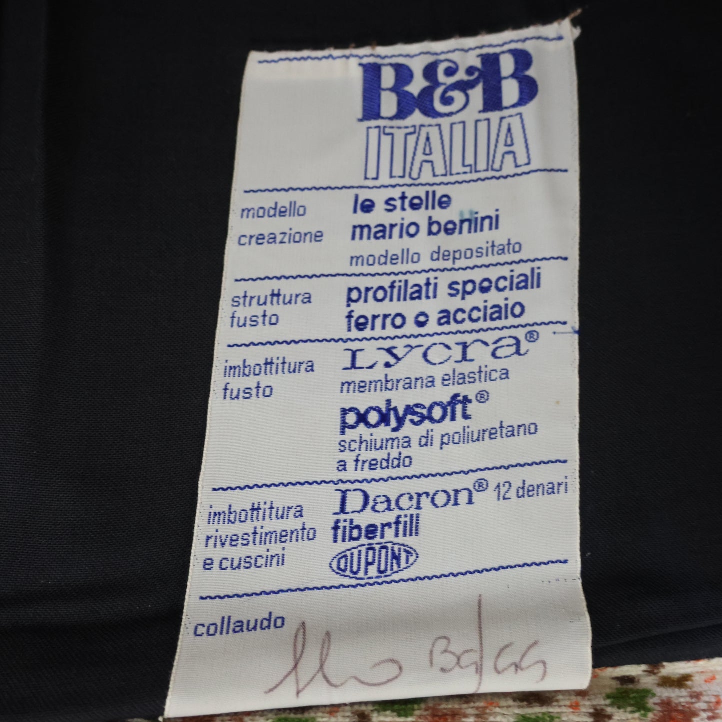 Mario Bellini B&B Italia Poltrona Le Stelle Design Modernariato 1970’s