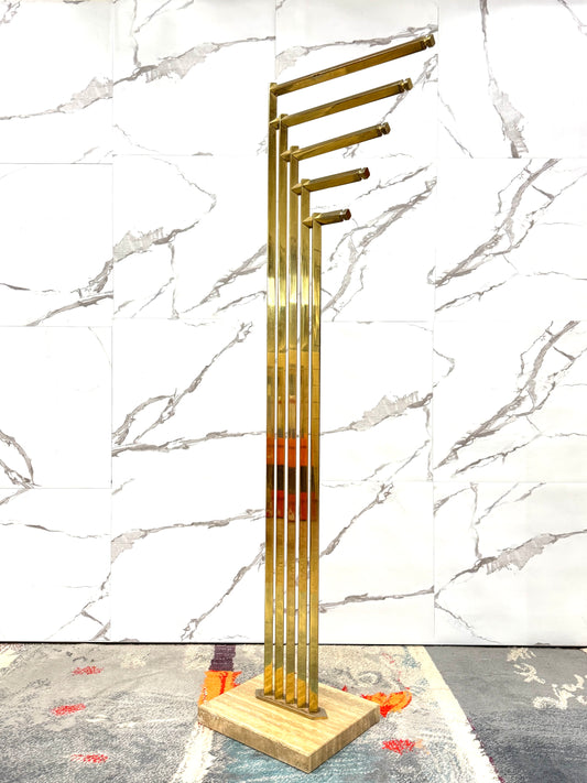Appendiabiti Romeo Rega In Marmo E Ottone Anni ‘70 Design Modernariato Regency