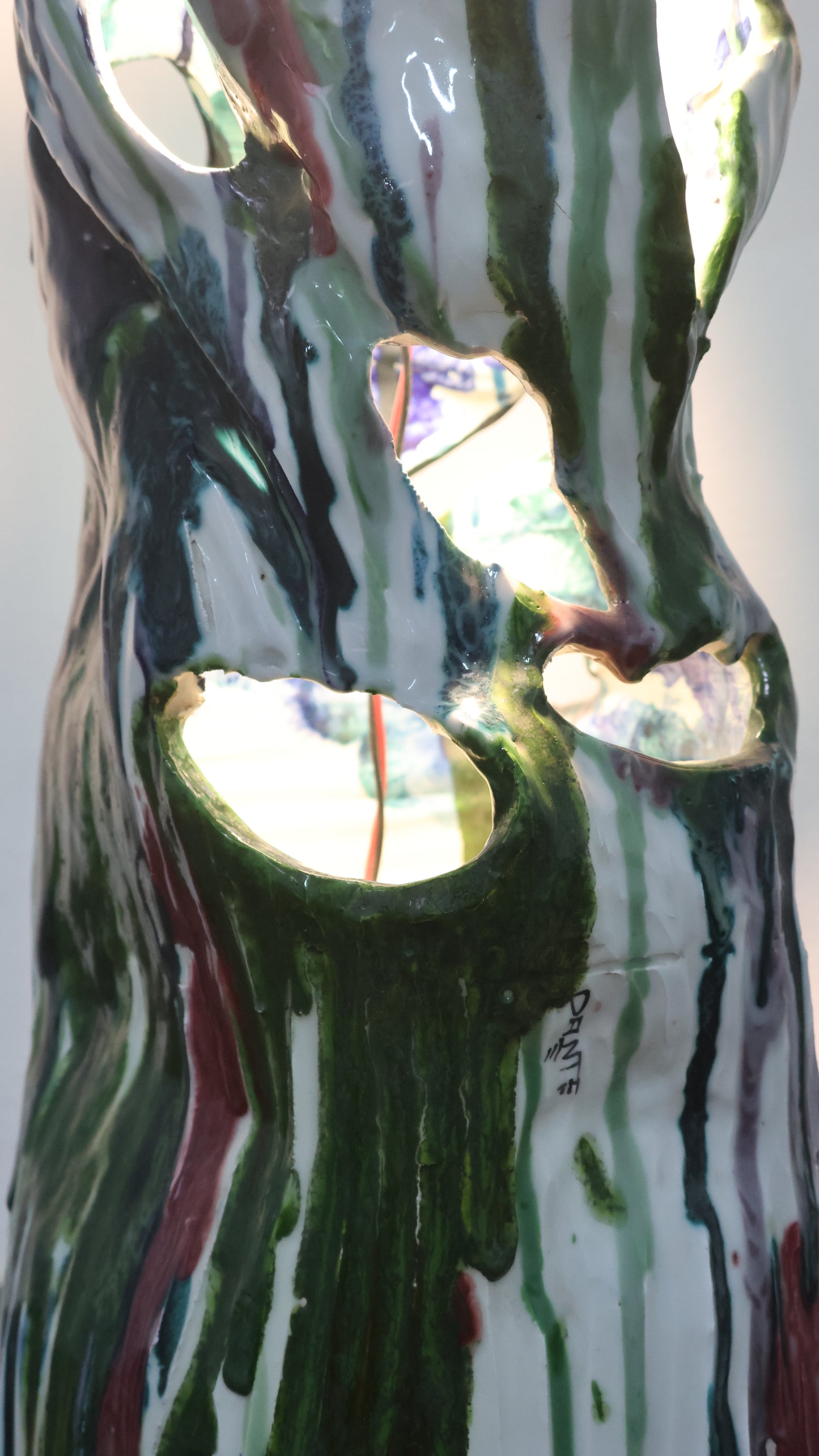 Ernesto Treccani Attr. Lampada Da Tavolo O Da Terra Ceramica Design Modernariato