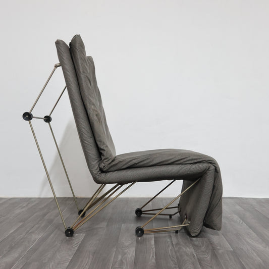 Lounge Chair Poltrona Geometric Design Postmodern Modernariato 1980’s