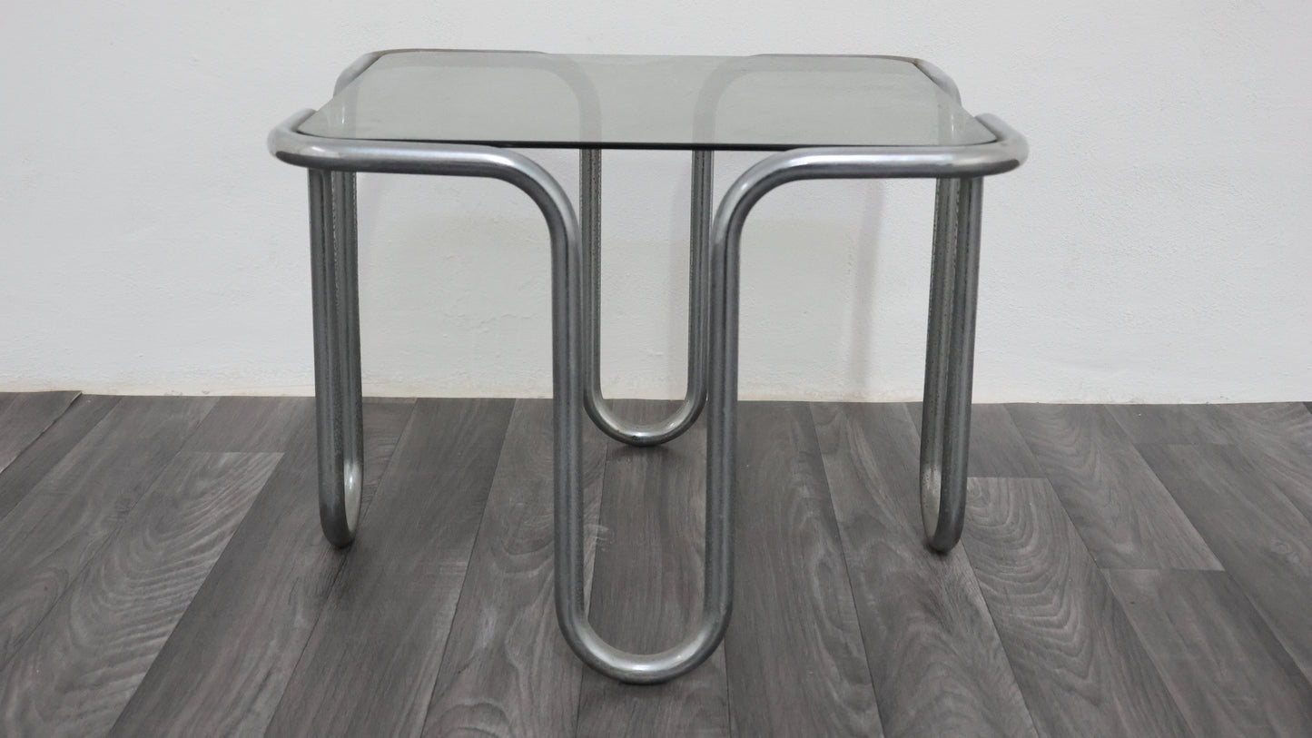 Ezio Didone Tavolino da salotto in Acciaio Tubolare Anni ‘70