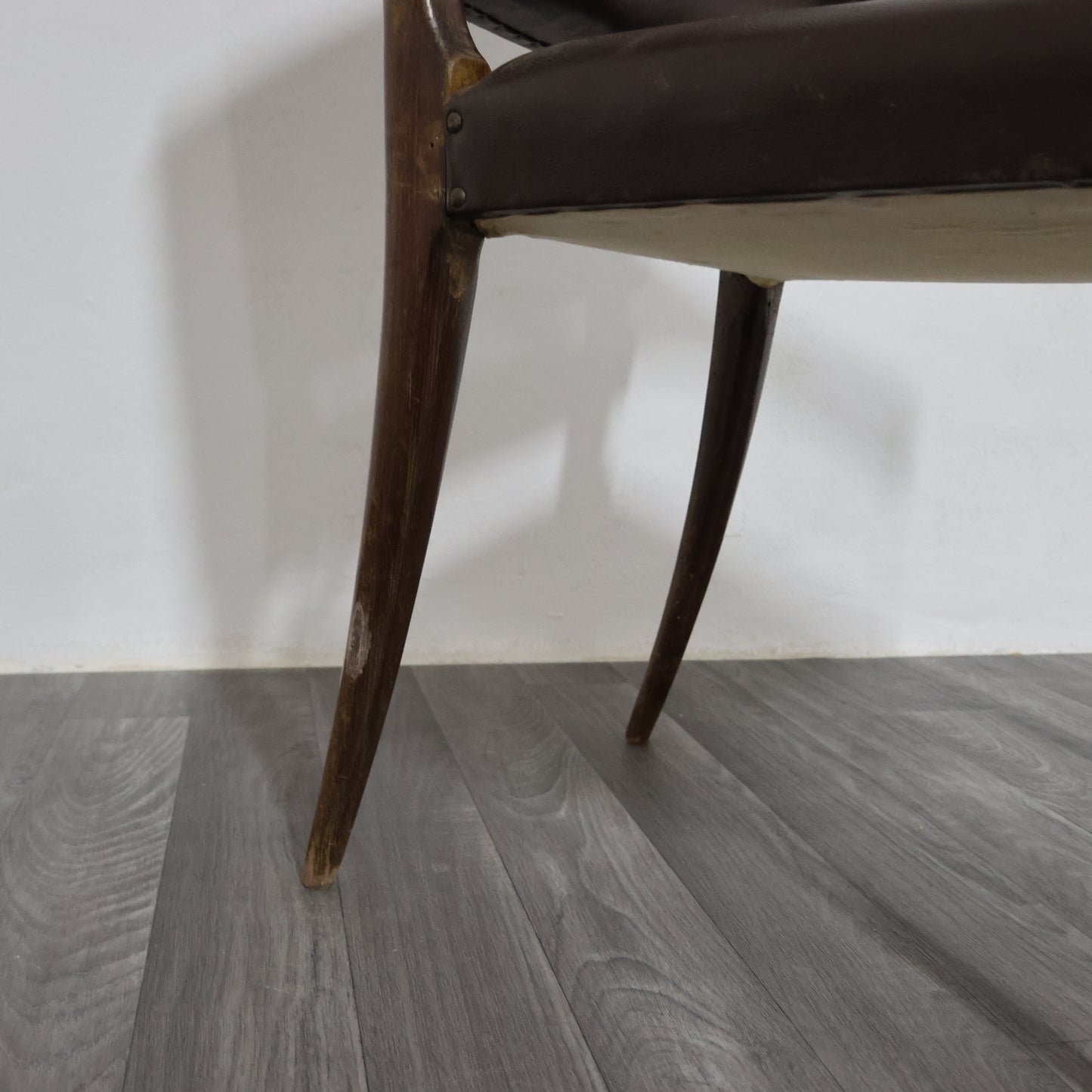 Guglielmo Ulrich Sedia con Braccioli a Sbalzo Anni ‘50 Rare Design Modernariato