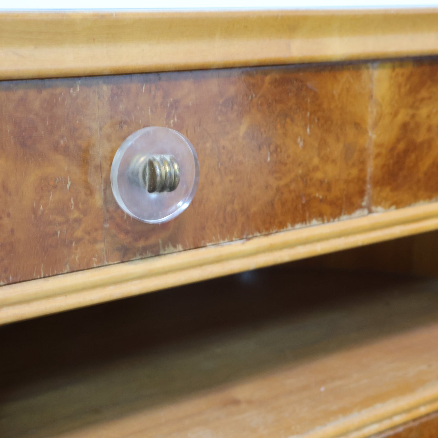 Coppia Di Comodini Art Decò Anni 40 In Legno Design Modernariato Mid-Century