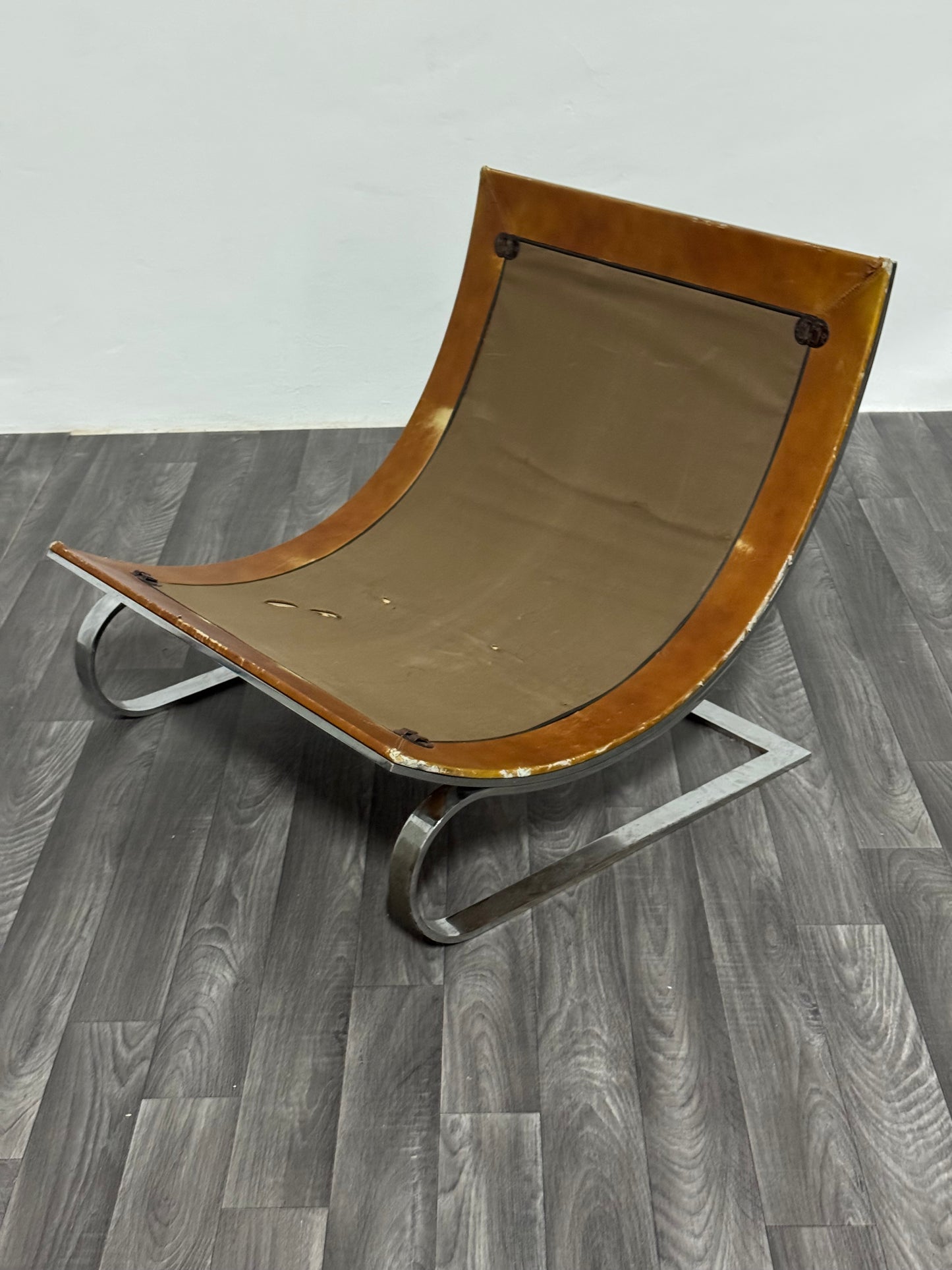 Renato Balestra Cinova 1973 Poltrona Design Acciaio Cromato Modernariato