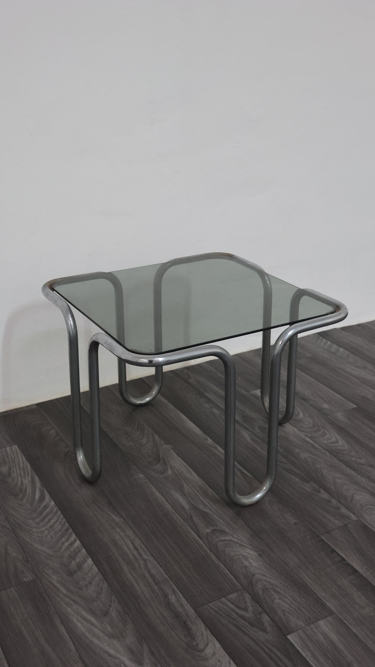 Ezio Didone Tavolino da salotto in Acciaio Tubolare Anni ‘70