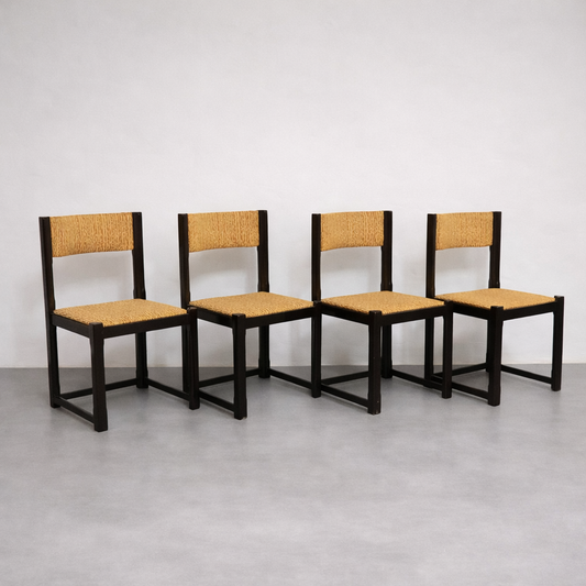 Set Da Pranzo 4 Sedie Design Anni ‘70 Vintage Modernariato