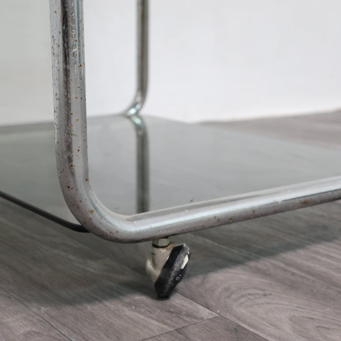 Carrello Portavivande Triplo Ripiano Anni 70 Acciaio Design Modernariato