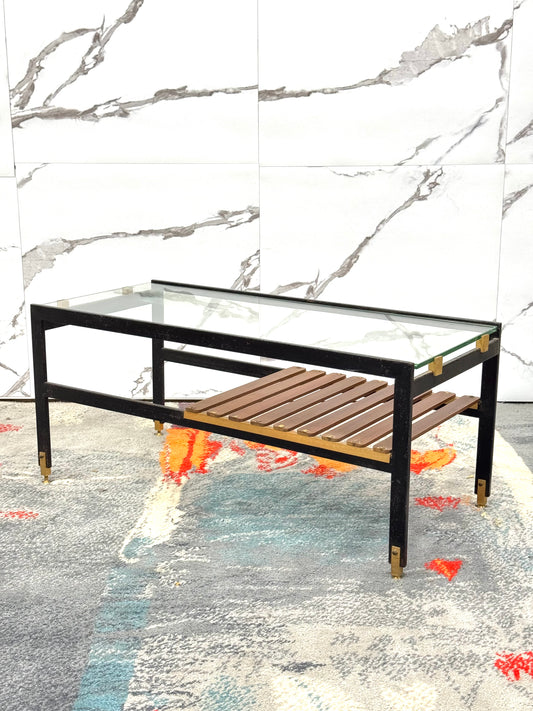 Sant’Ambrogio & De Berti Tavolino da salotto legno anni 60 design Modernariato
