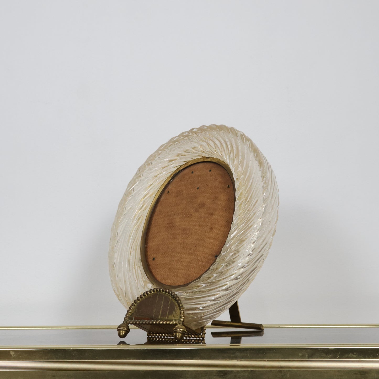 Barovier & Toso Attr. Cornice Portafoto In Vetro Di Murano Anni ‘40 Design Italy