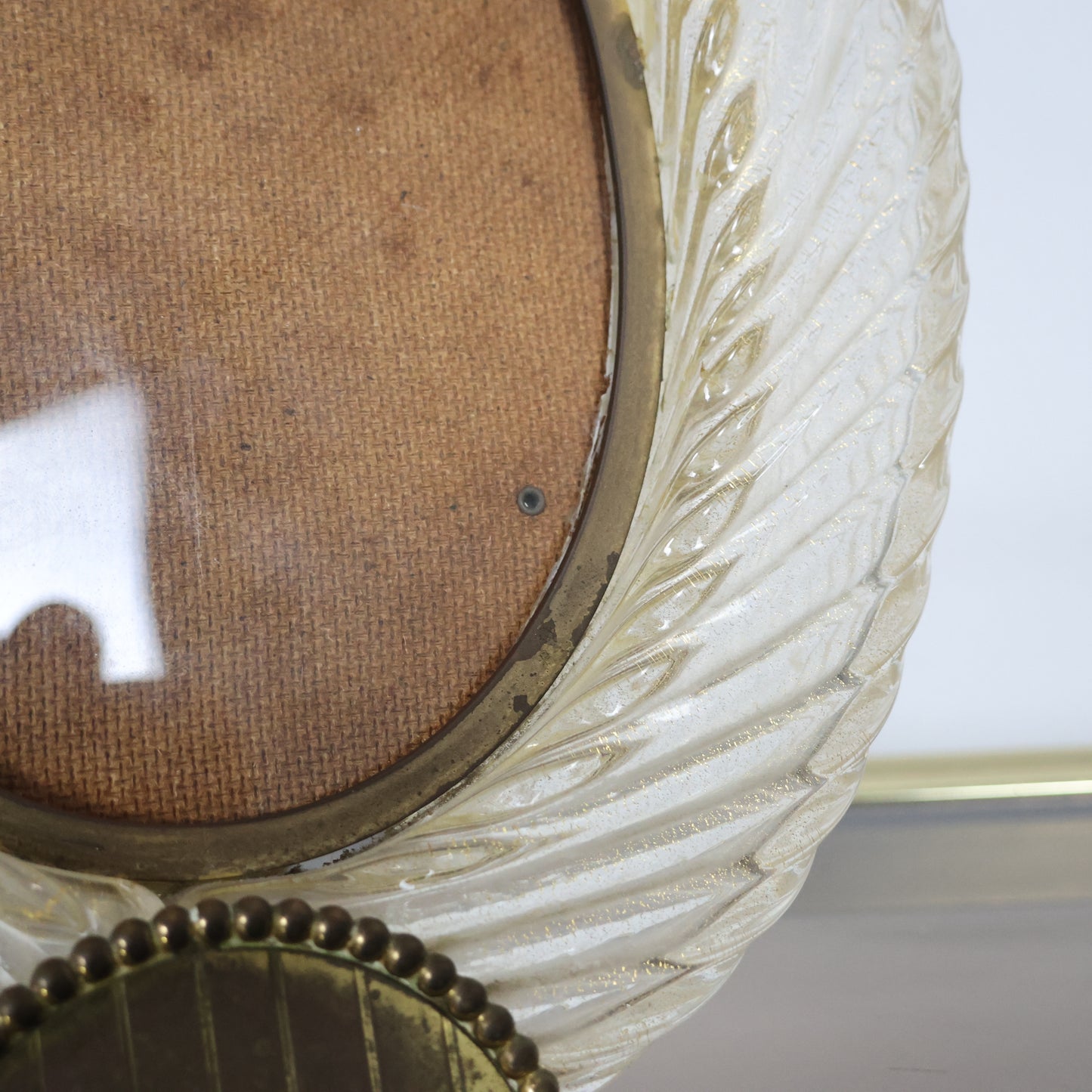 Barovier & Toso Attr. Cornice Portafoto In Vetro Di Murano Anni ‘40 Design Italy