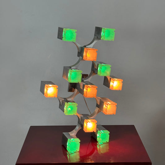 Lampada a sospensione - Sciolari Cubic 13 Lights 1970’s