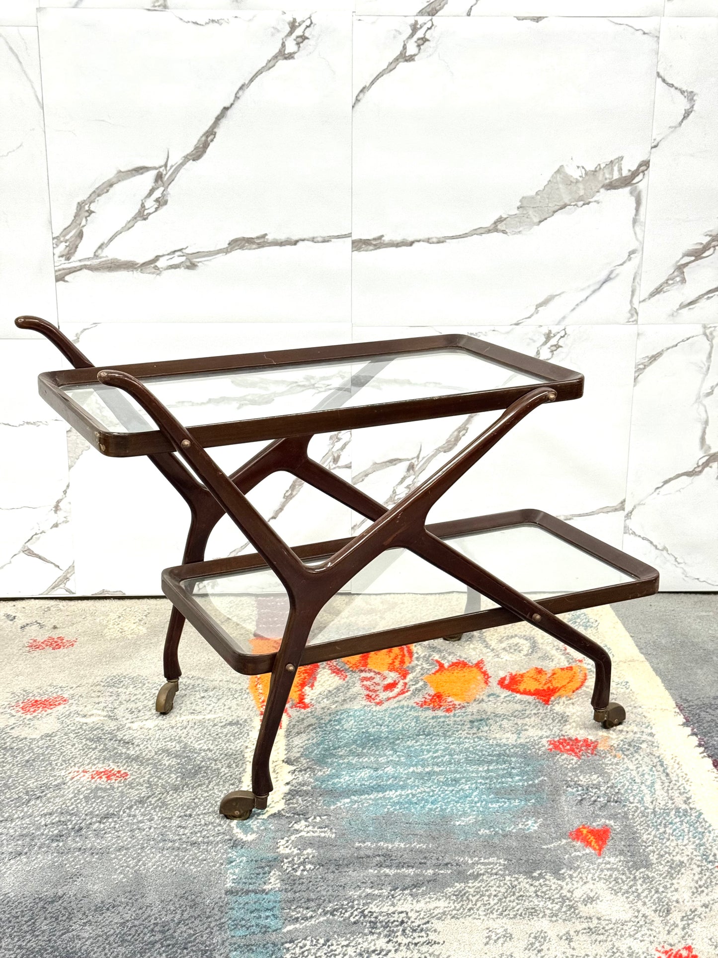 Cesare Lacca Carrello Portavivande Legno 1950’s Mid Century Design