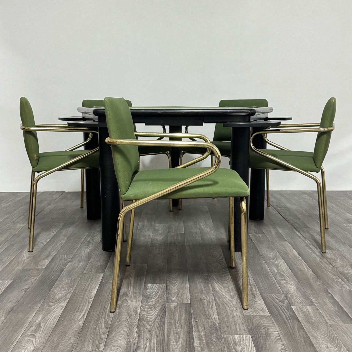 Set Tavolo Da Gioco Con 5 Sedie Modernariato Design Anni ‘70