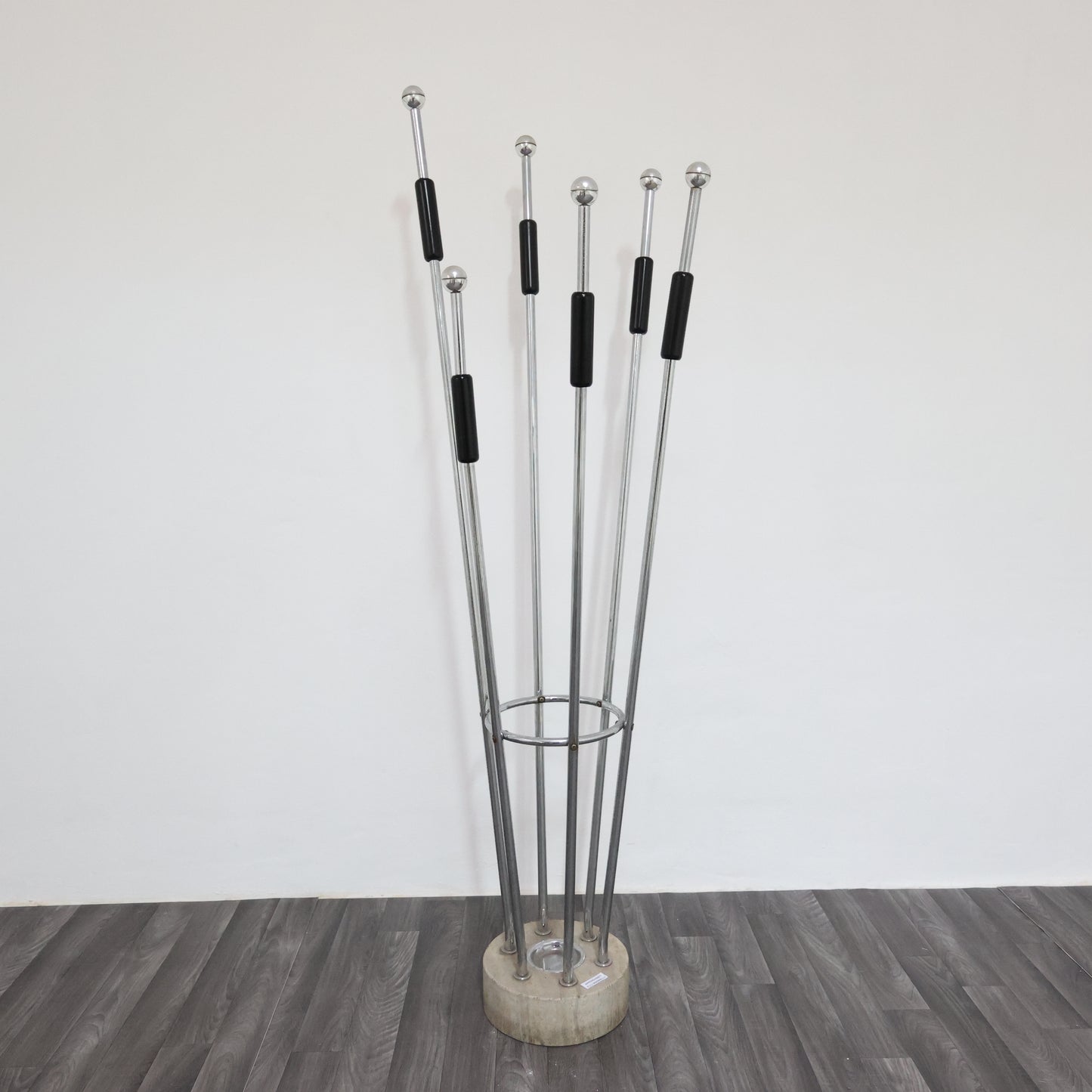 Appendiabiti fratelli Mannelli travertino acciaio design Modernariato 1970’s