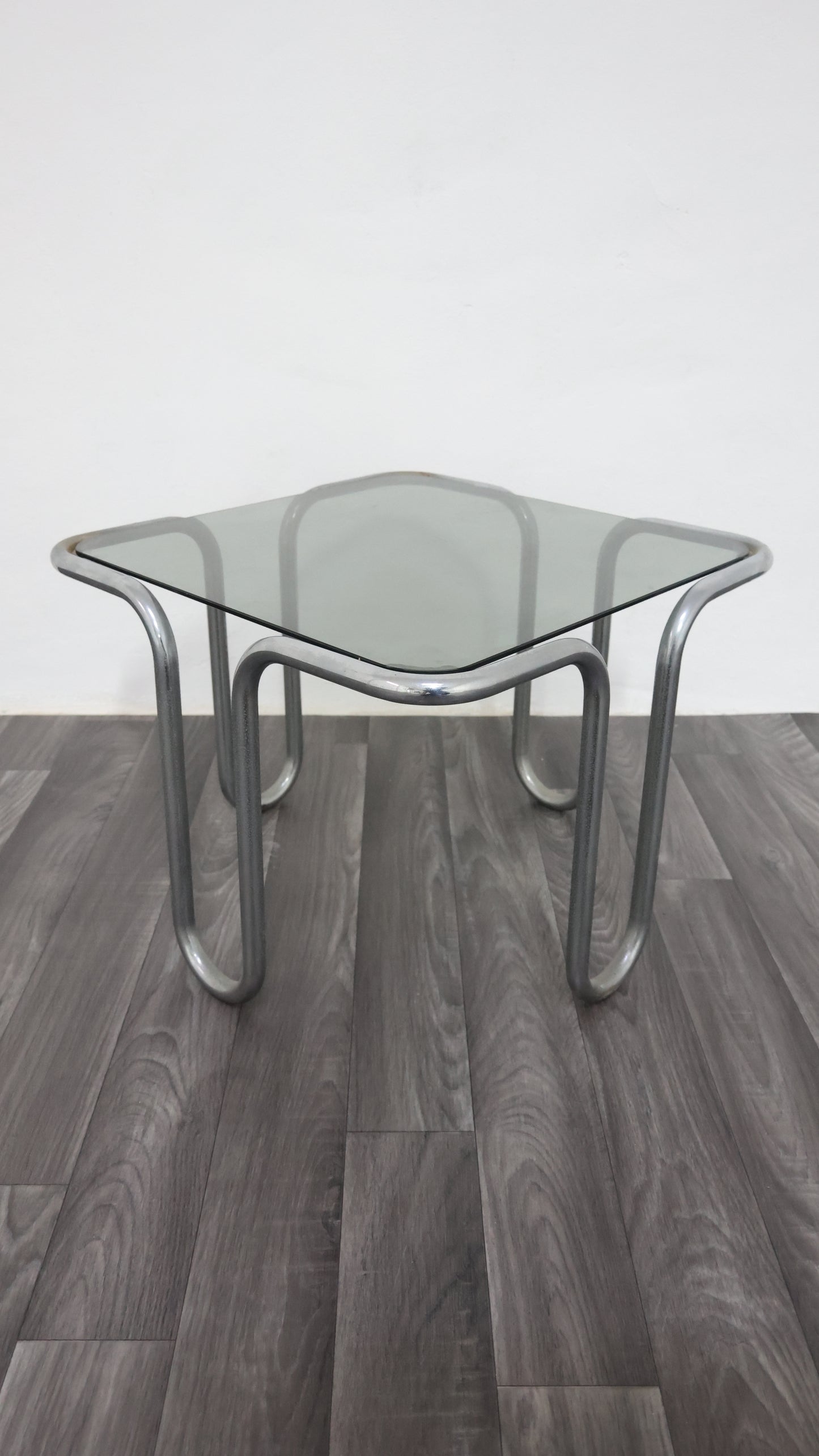 Ezio Didone Tavolino da salotto in Acciaio Tubolare Anni ‘70