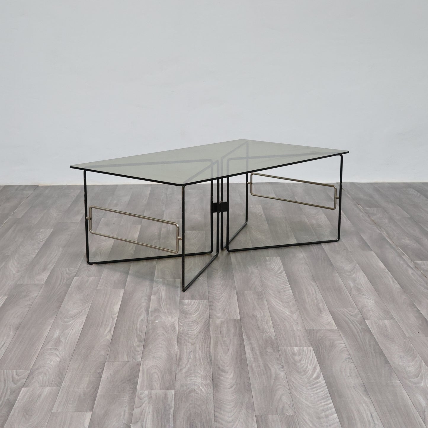 Tavolino Basso Da Caffè Design Geometrico Anni ‘70 Modernariato Vintage.