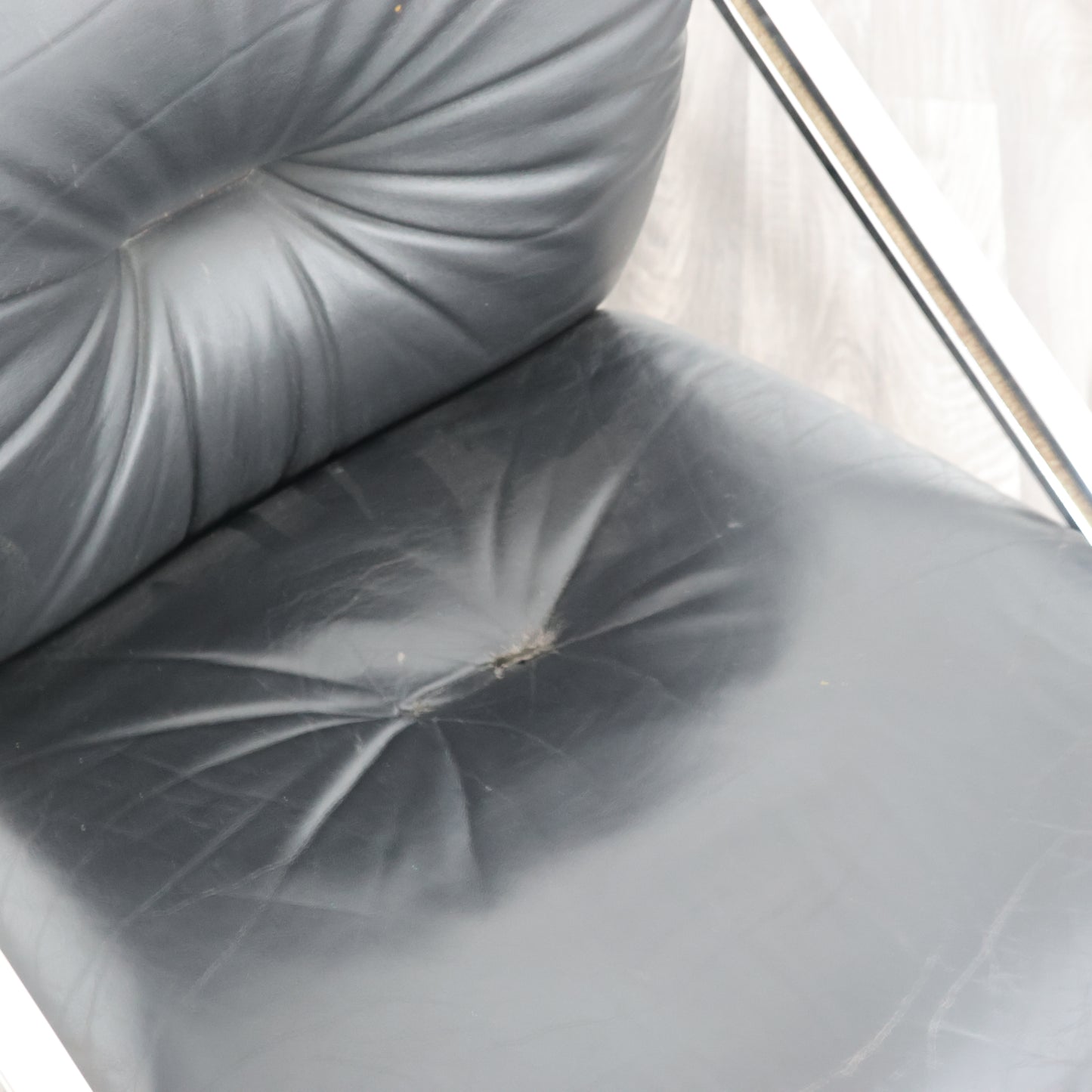 Mobil Girgi Set Da Pranzo 4 Poltroncine In Acciaio E Pelle Design Anni ‘70