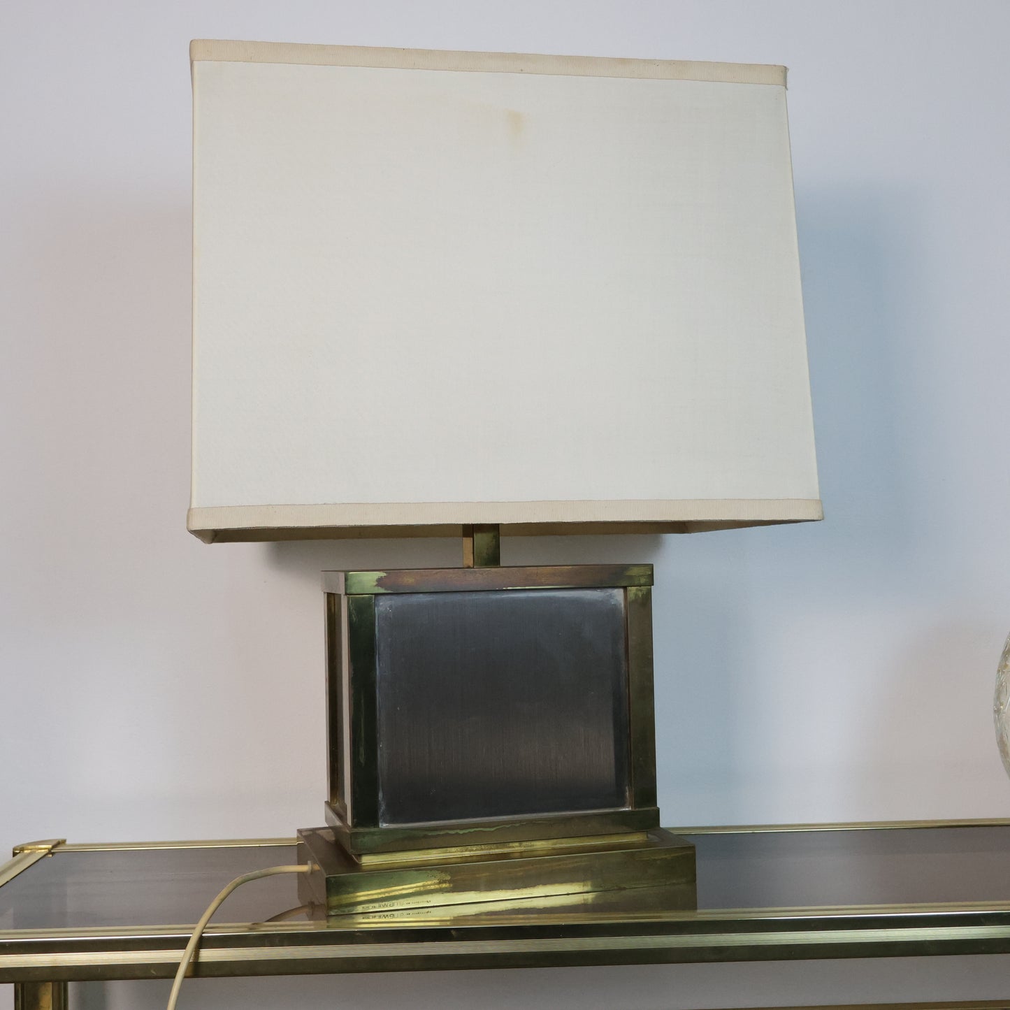 Liwan’s Roma Lampada Da Tavolo Hollywood Regency Ottone Design Italiano Anni ‘70