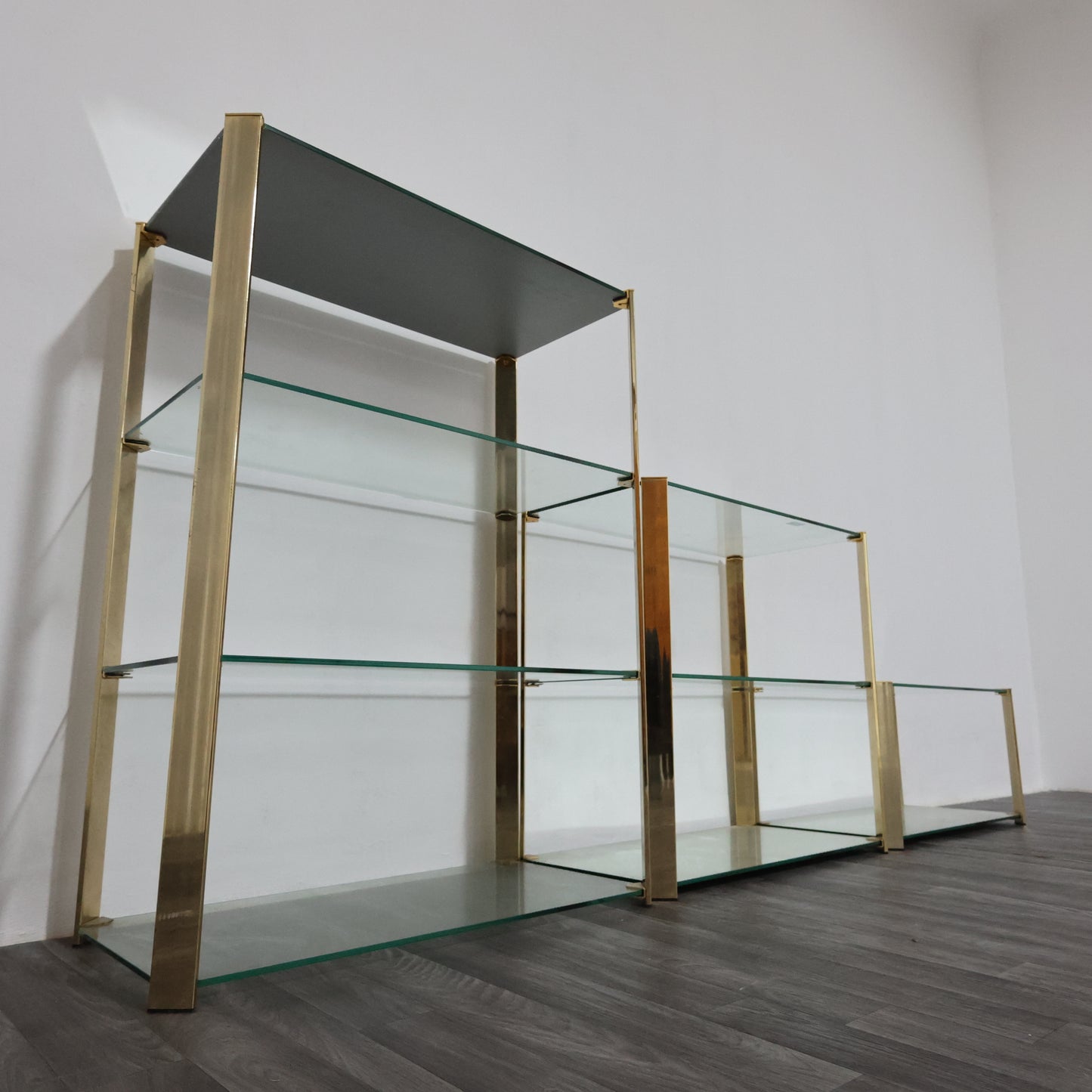 Gallotti & Radice Tris Di Vetrinette Mensole Hollywood Regency Design 1970’s