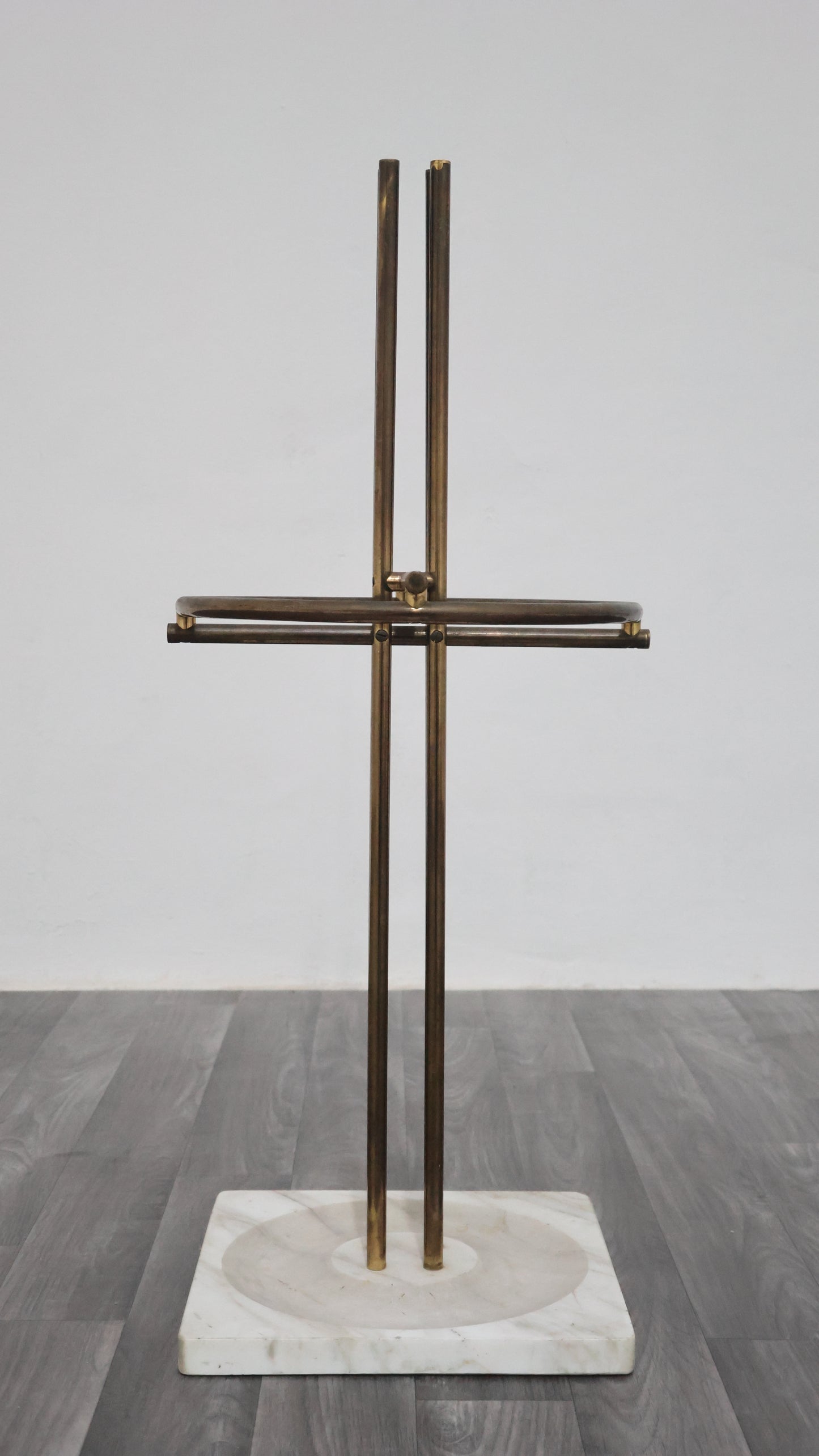 Renato Zevi Metalarte Portaombrelli Marmo E Ottone Design Modernariato