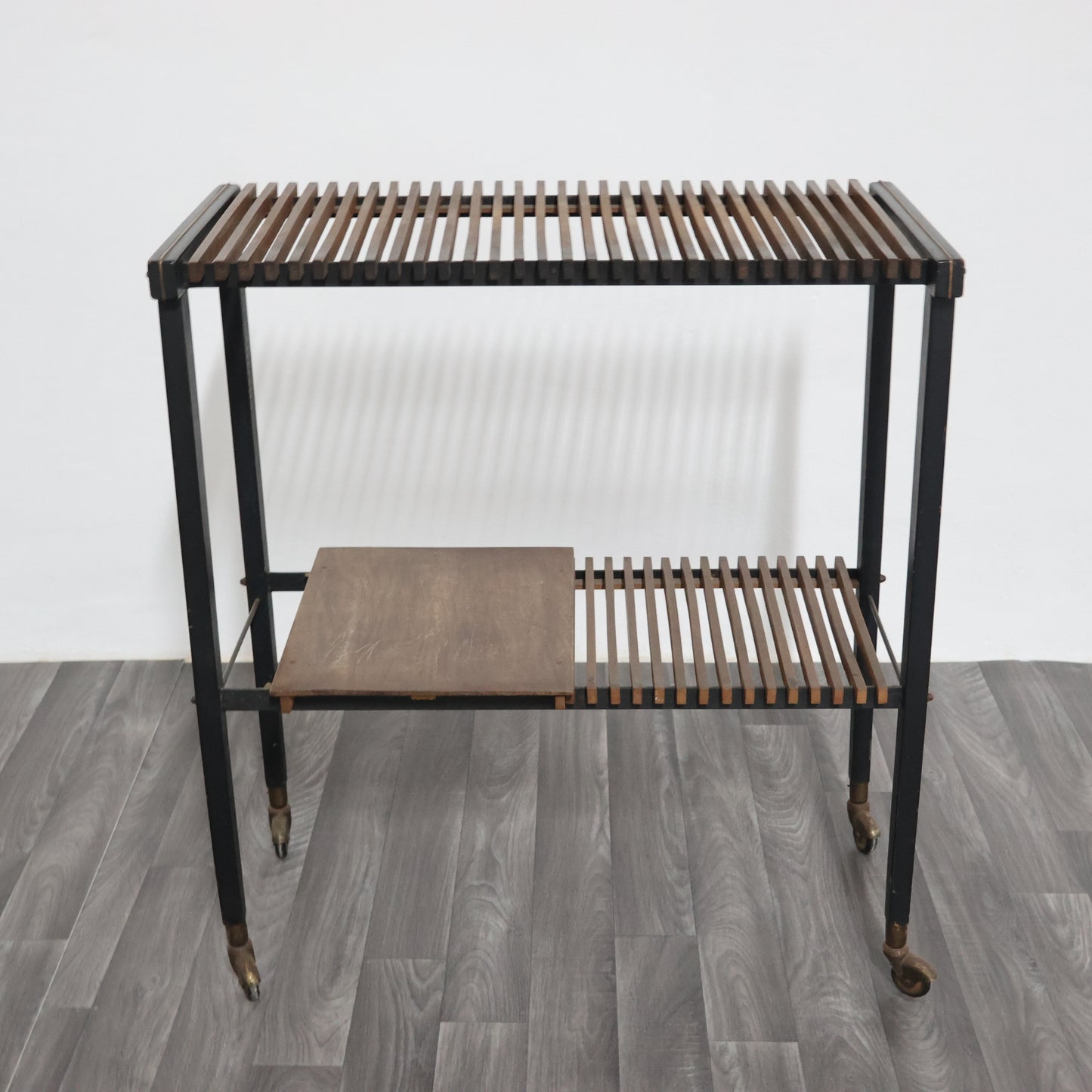 Carrello Mid-Century moderno In Teak , Danimarca, anni '60 Design