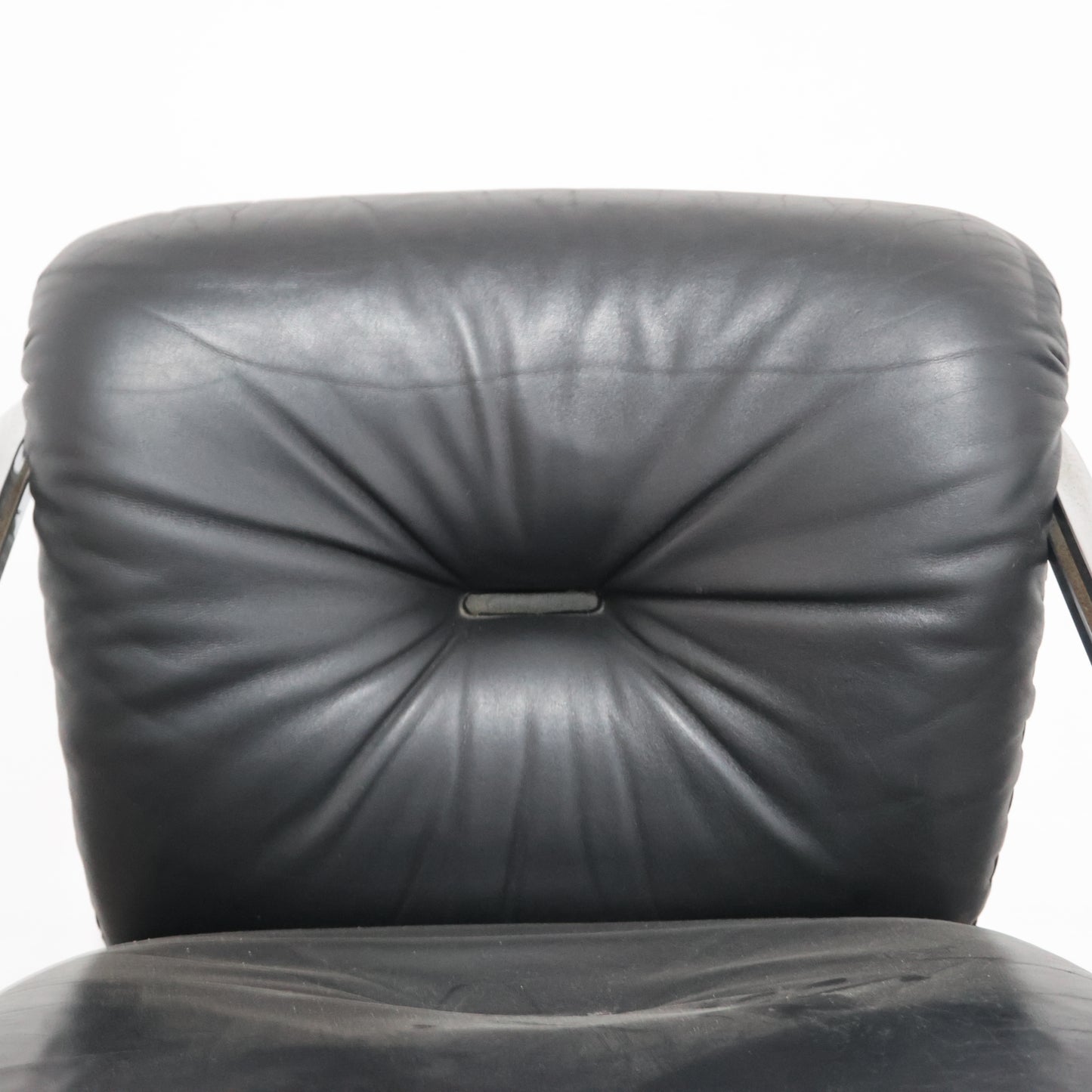 Mobil Girgi Set Da Pranzo 4 Poltroncine In Acciaio E Pelle Design Anni ‘70