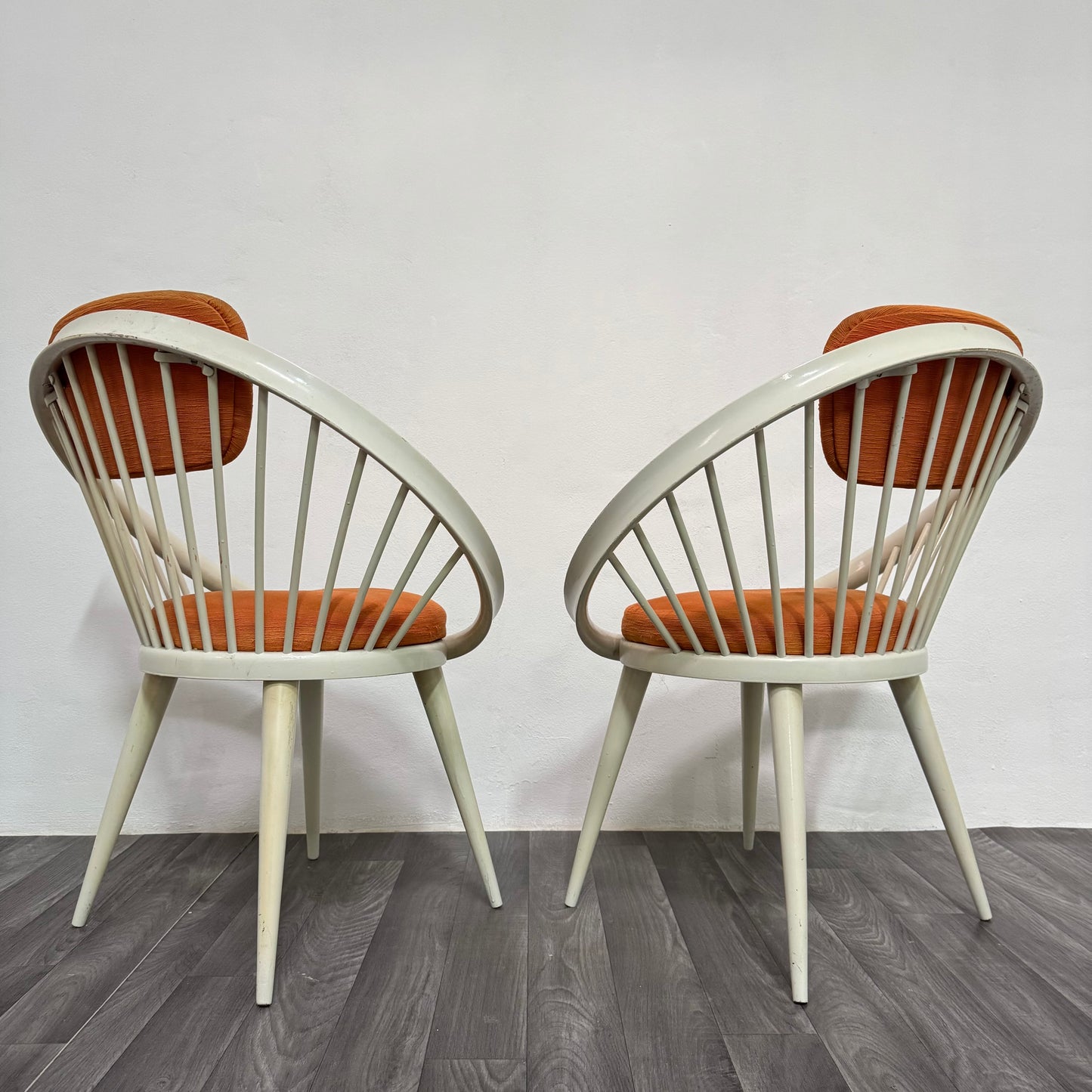 Yngve Ekström Mod.Circle Coppia di Poltroncine Design Scandinavo Anni ‘60