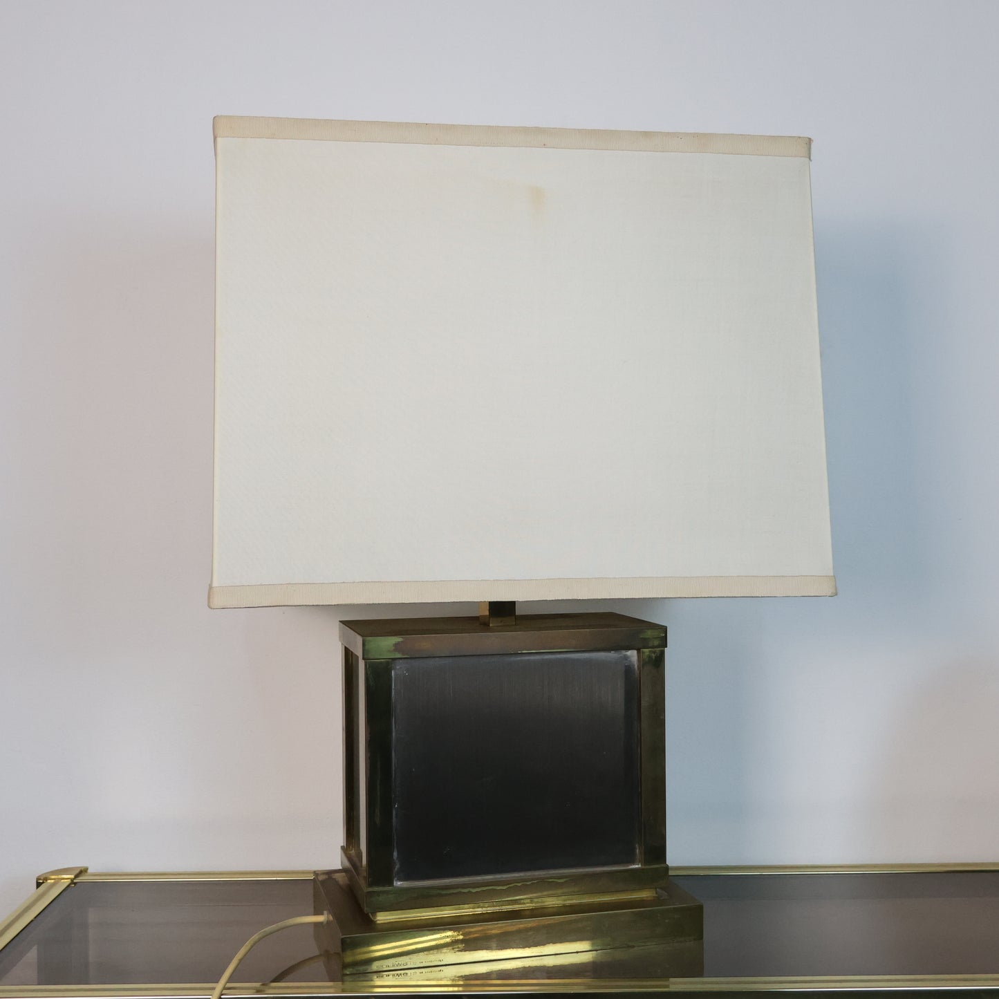 Liwan’s Roma Lampada Da Tavolo Hollywood Regency Ottone Design Italiano Anni ‘70