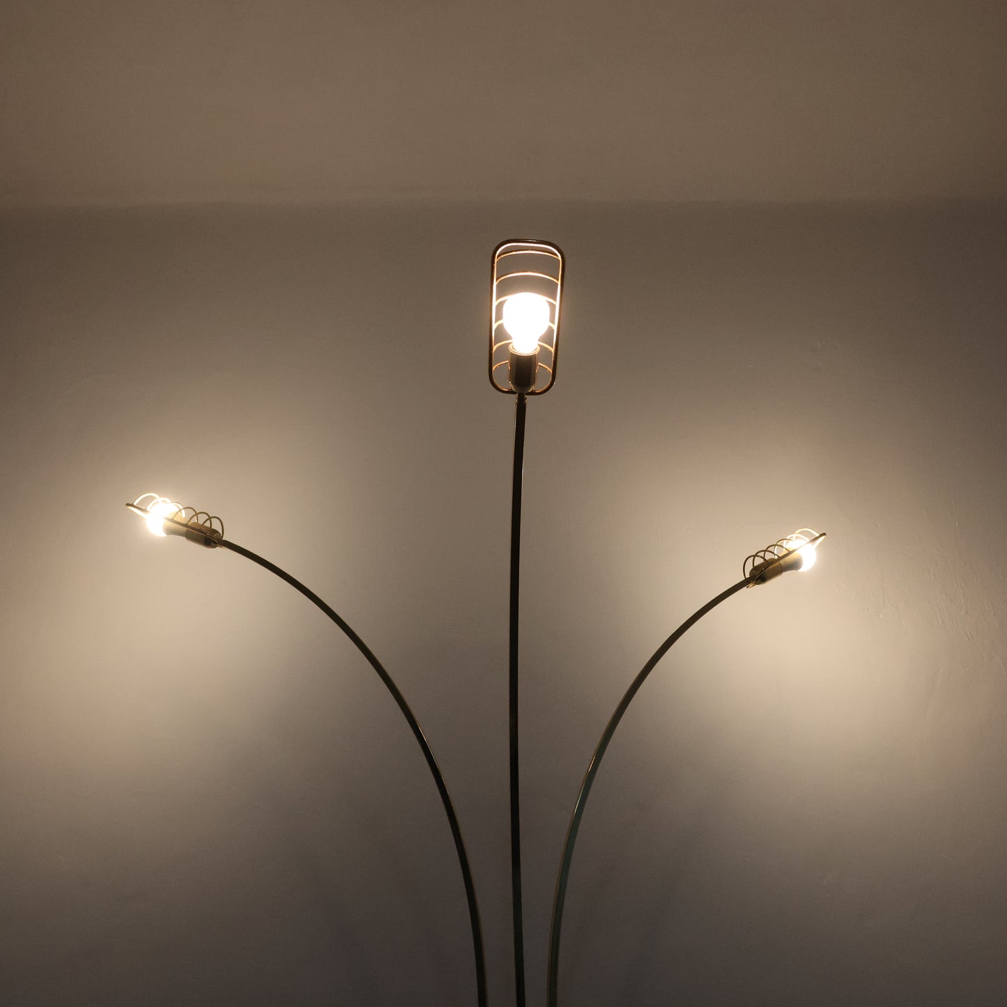 Romeo Rega Attr. Lampada Pavimento Hollywood Regency 1970’s Design Modernariato