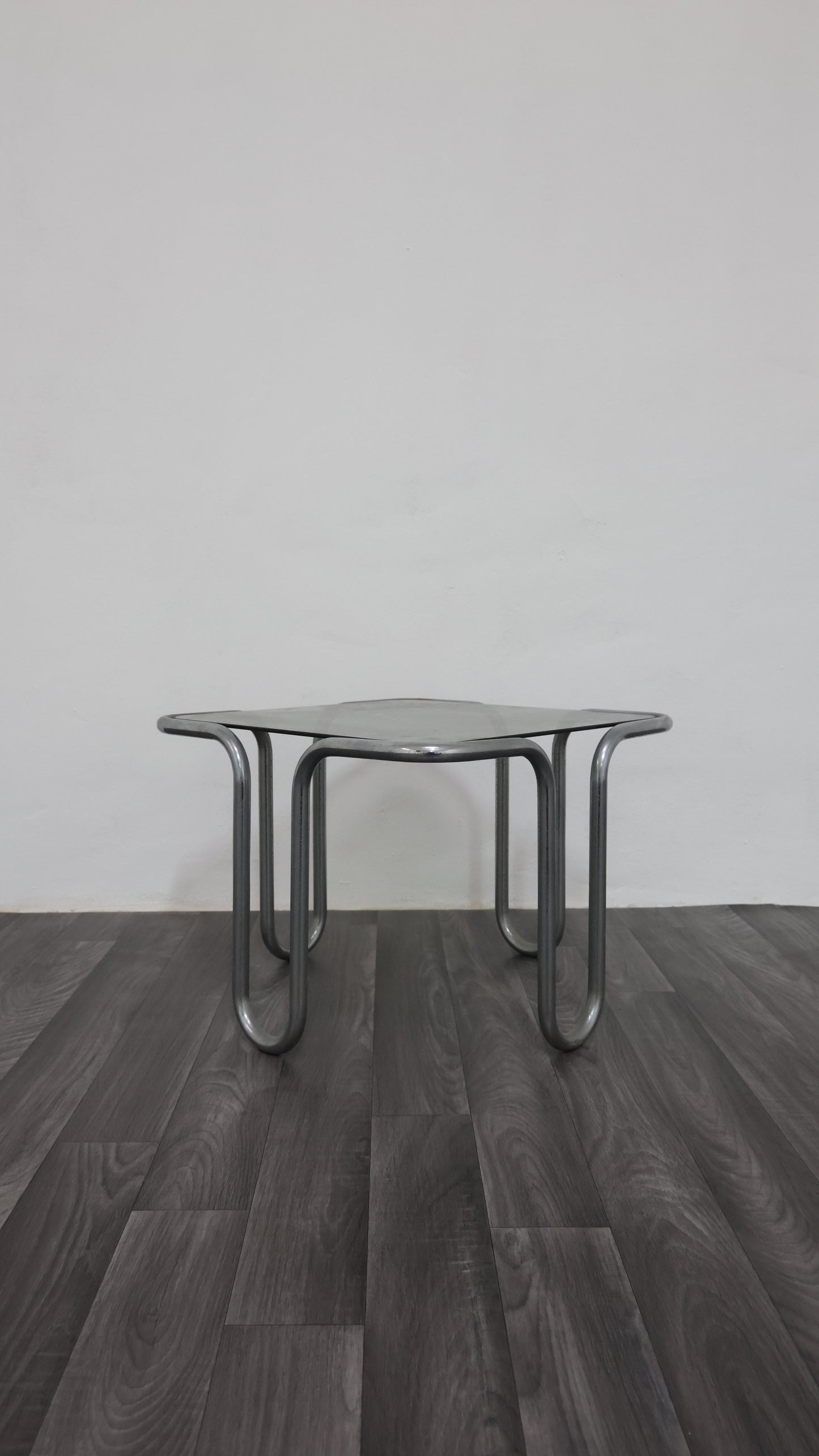 Ezio Didone Tavolino da salotto in Acciaio Tubolare Anni ‘70