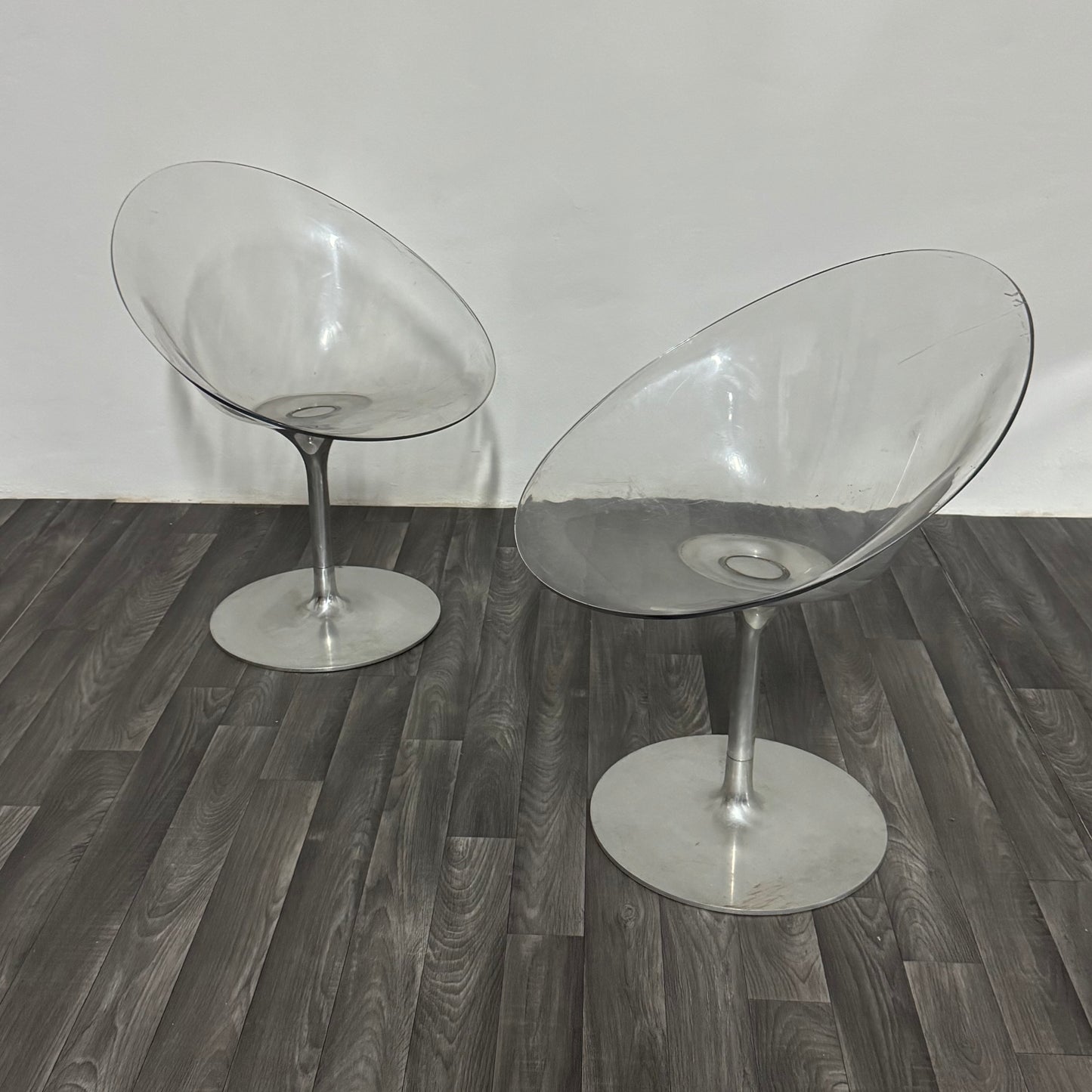 Philippe Starck Kartell Eros Coppia Di Poltroncine Design Anni ‘70 Space Age