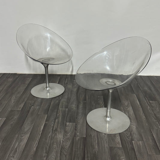 Philippe Starck Kartell Eros Coppia Di Poltroncine Design Anni ‘70 Space Age