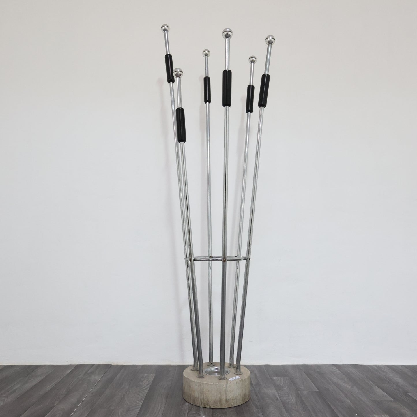 Appendiabiti fratelli Mannelli travertino acciaio design Modernariato 1970’s